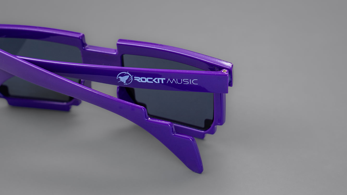 Purple Rockit Music Pixel Sunglasses