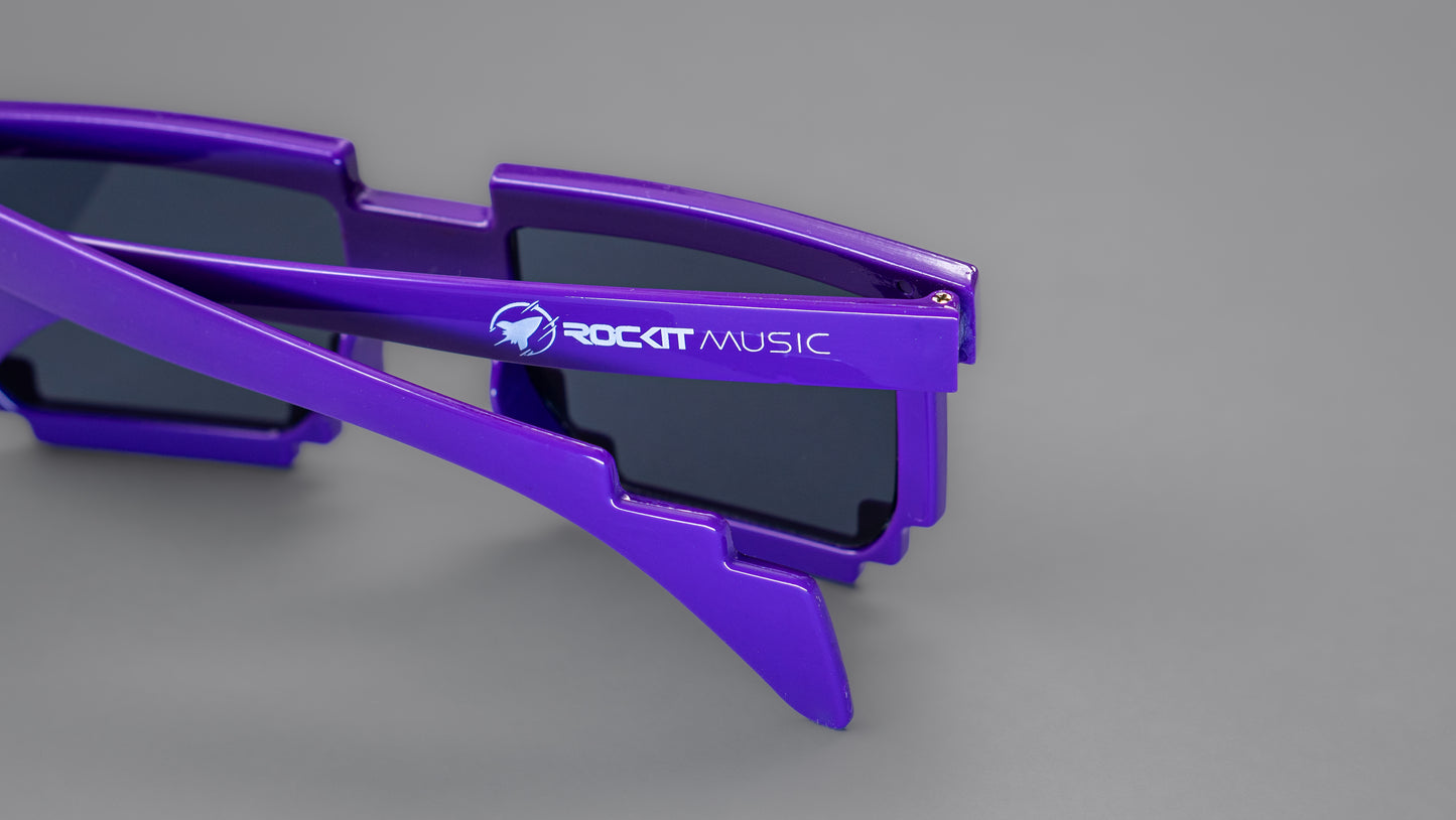 Purple Rockit Music Pixel Sunglasses