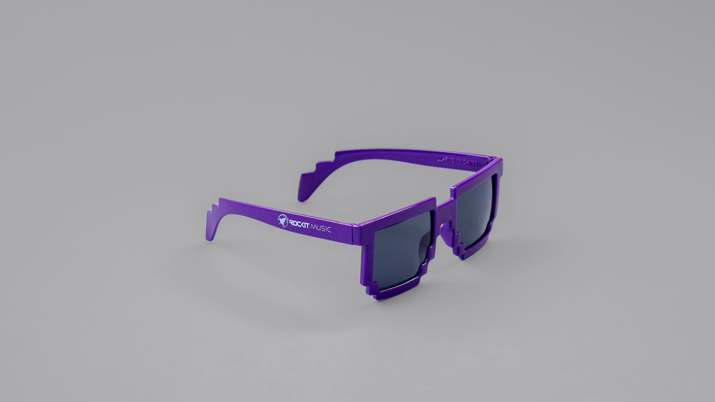 Purple Rockit Music Pixel Sunglasses
