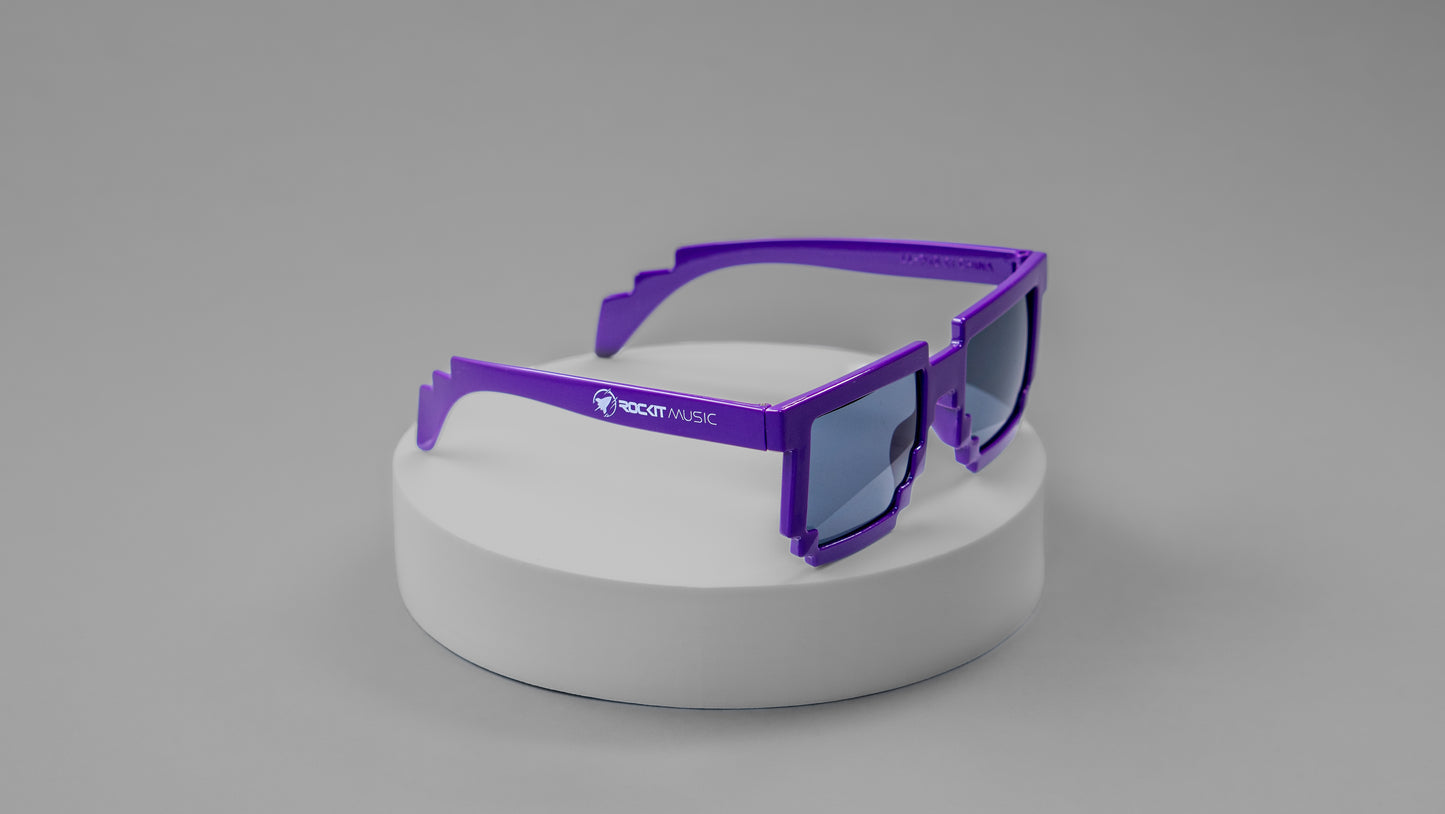 Purple Rockit Music Pixel Sunglasses