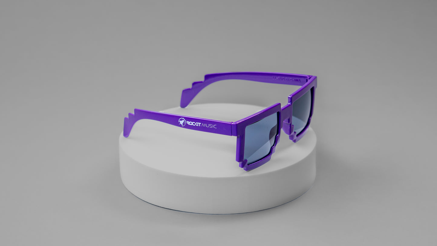 Purple Rockit Music Pixel Sunglasses
