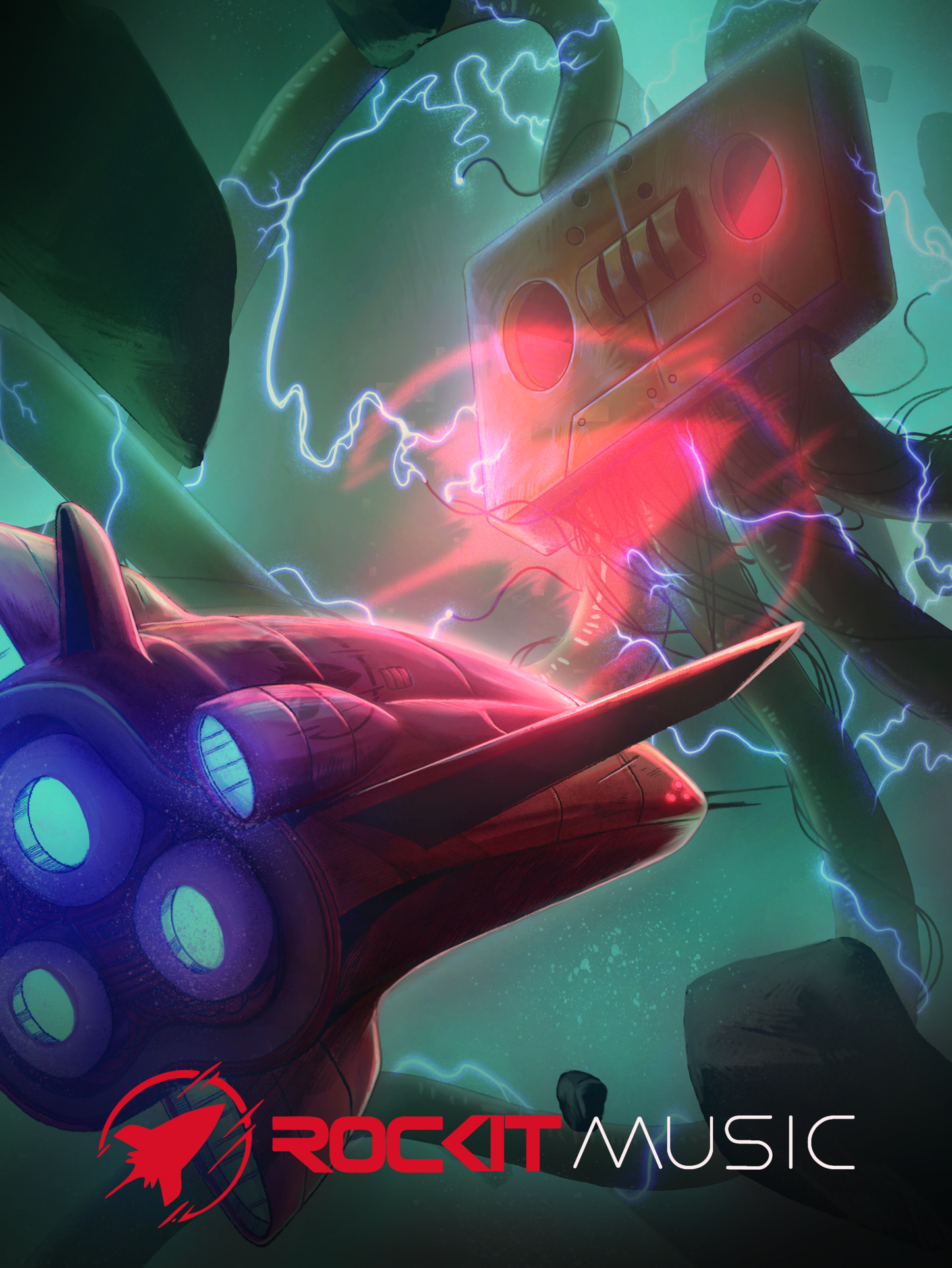 Rockit Music Poster - "Space Battle"