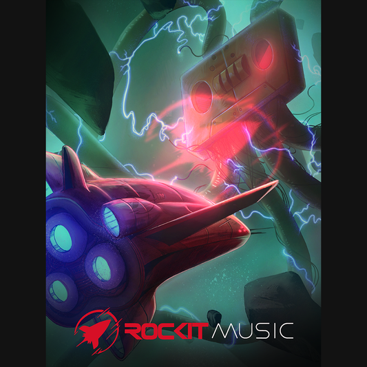 Rockit Music Poster - "Space Battle"